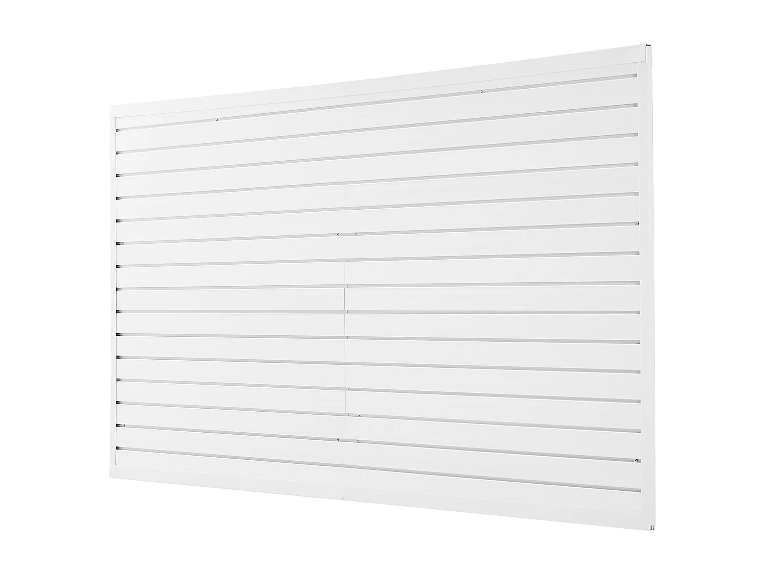 Panneau Mural à Lattes SucceBuy, 244 x 122 cm, Lattes de Garage en PVC Blanc, avec Accessoires Introduction