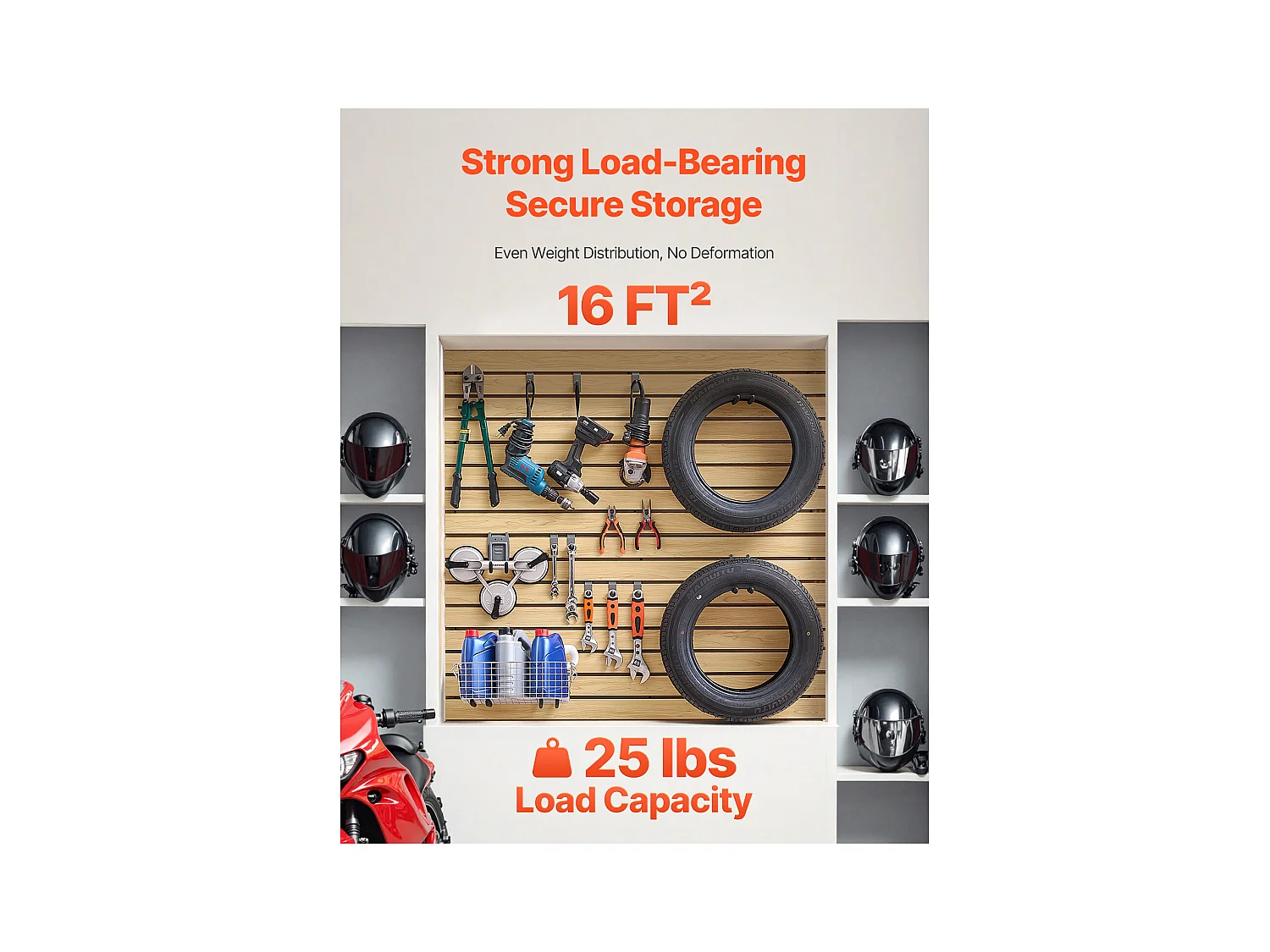 Panneaux de Garage en MDF SucceBuy, 122 x 122 cm, Conception Modulaire, Découpe à Faire Soi-même pour le Rangement et l'Affichage