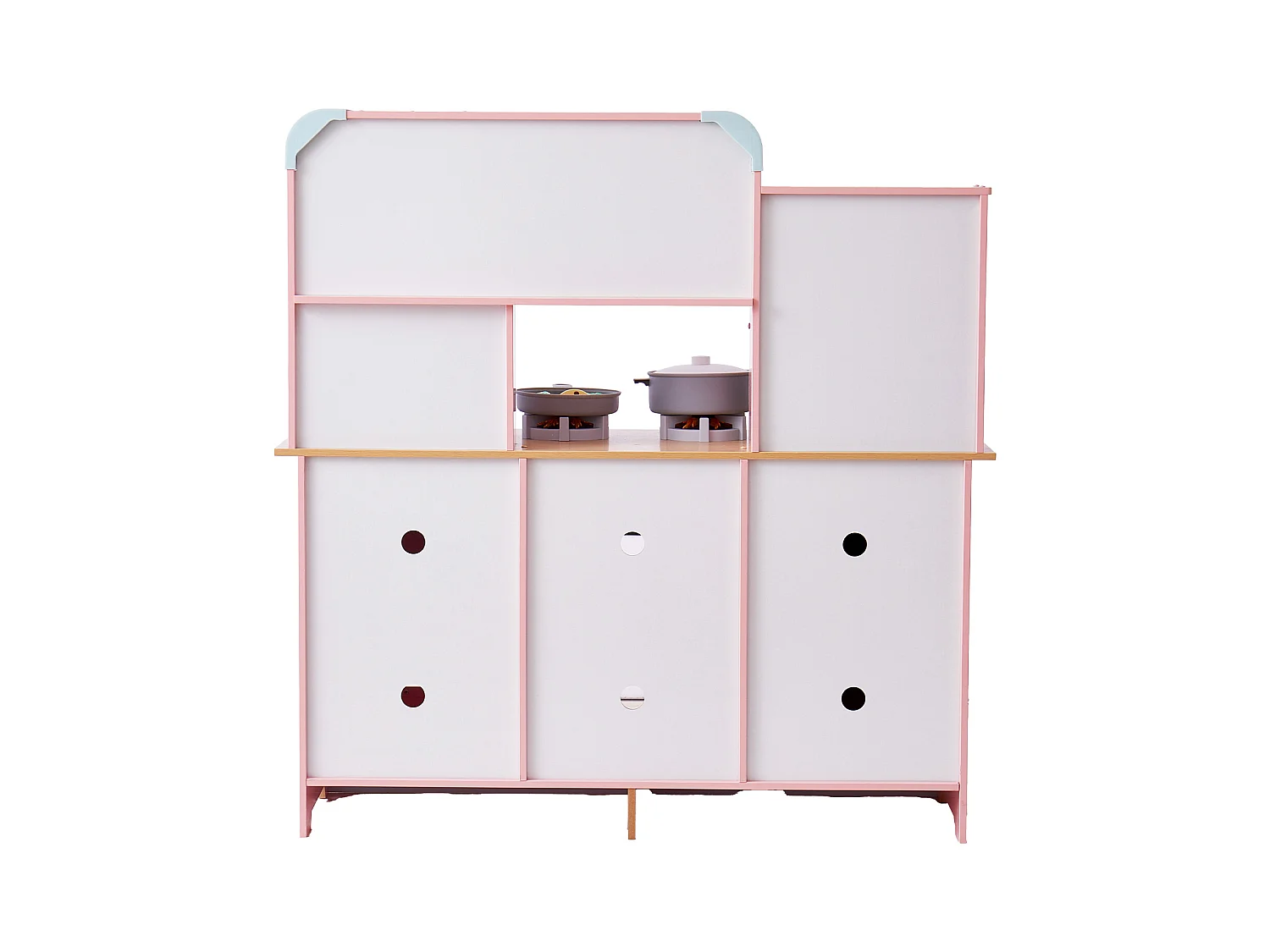 SucceBuy Ensemble de Cuisine pour Enfants, Jouet de Simulation 24 PCS Accessoires, Rose