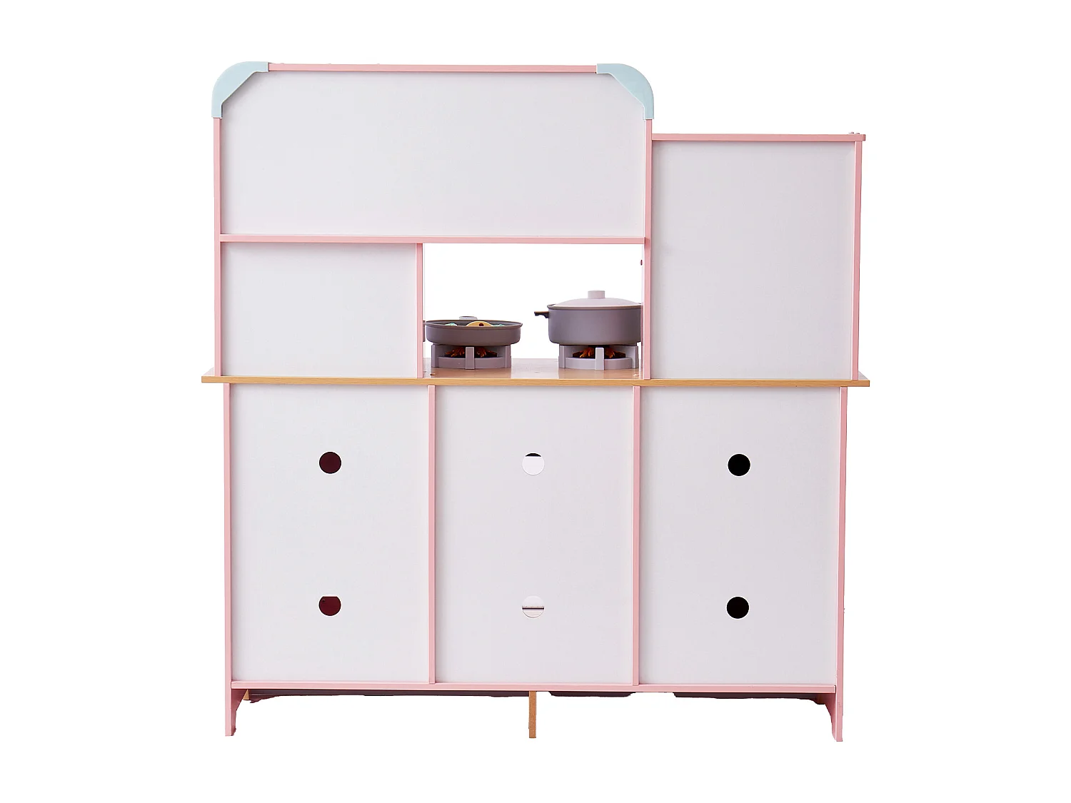 SucceBuy Ensemble de Cuisine pour Enfants, Jouet de Simulation 24 PCS Accessoires, Rose