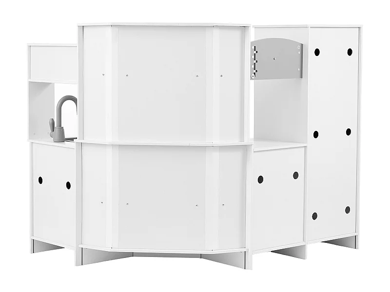 Conjunto de Cozinha SucceBuy para Crianças, Brinquedo de Cozinha Artificial 24 PCS Acessórios, Branco