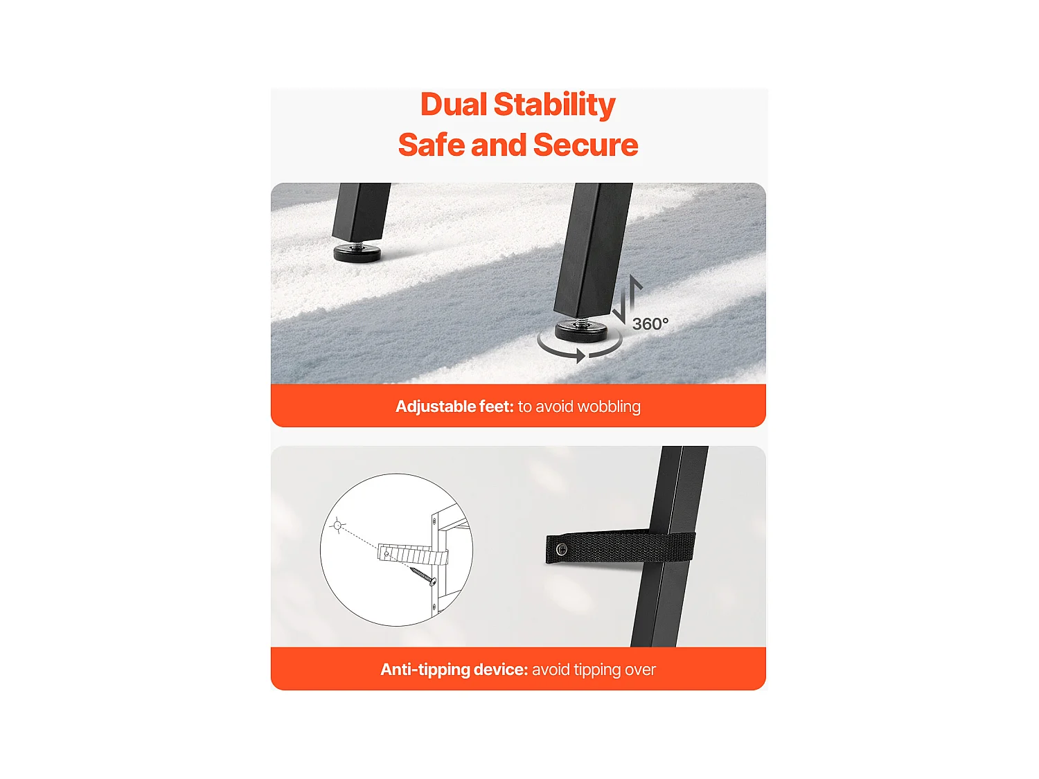 Table Console SucceBuy 180 cm, 2 Niveaux, Marron-Noir, Table Console Étroite pour Canapé