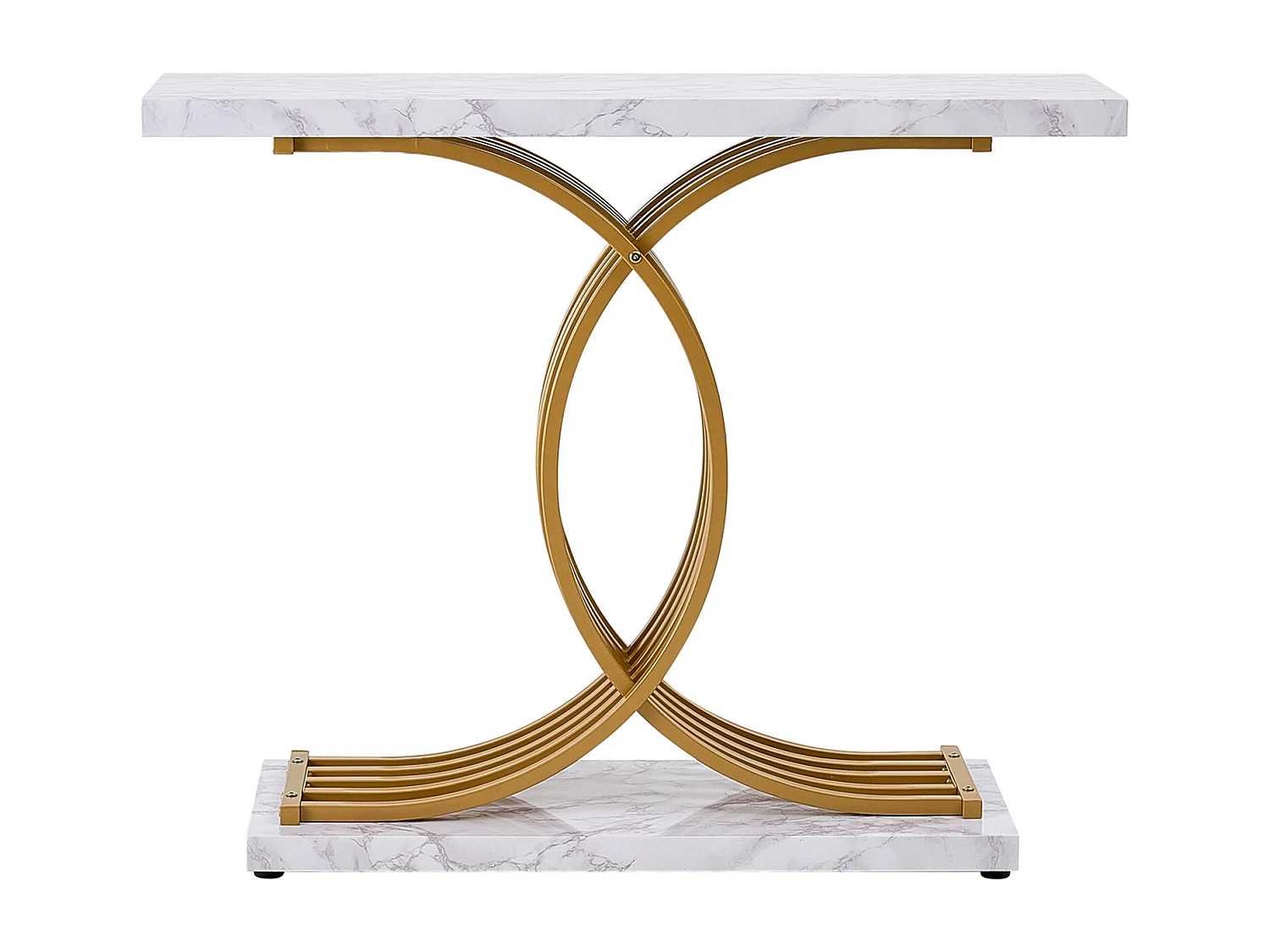 Mesa Consola SucceBuy 100 cm, 1 Nivel, Mesa Consola Estrecha para la Entrada y el Salón