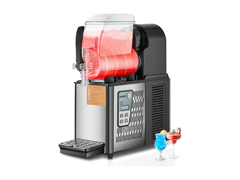 Kommerzielle Granitmaschine SucceBuy 4 L, Margarita in Edelstahl 16 Tassen, für das Haus, die Feiern, die Restaurants, die Cafés