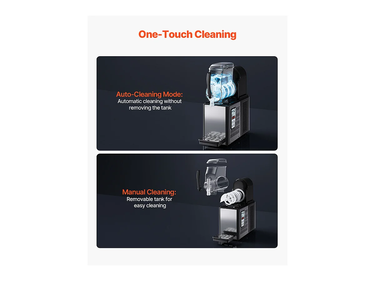 Machine à Granité Commerciale SucceBuy 4 L, Margarita en Acier Inoxydable 16 Tasses, pour la Maison, les Fêtes, les Restaurants, les Cafés