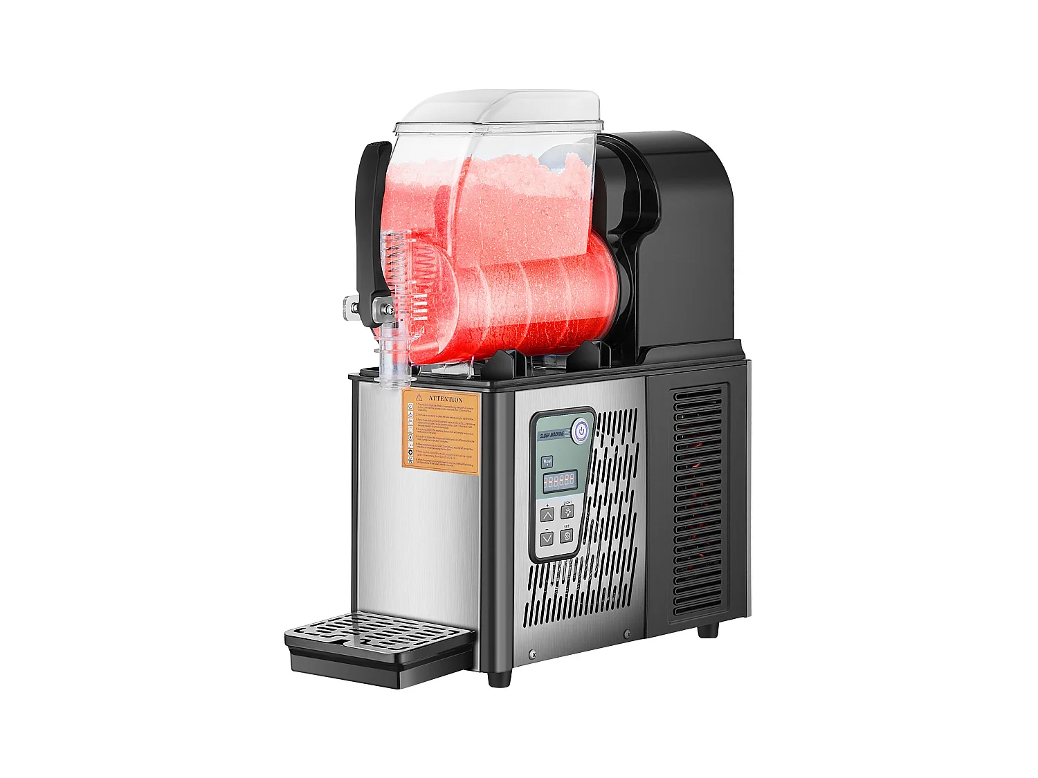Machine à Granité Commerciale SucceBuy 4 L, Margarita en Acier Inoxydable 16 Tasses, pour la Maison, les Fêtes, les Restaurants, les Cafés