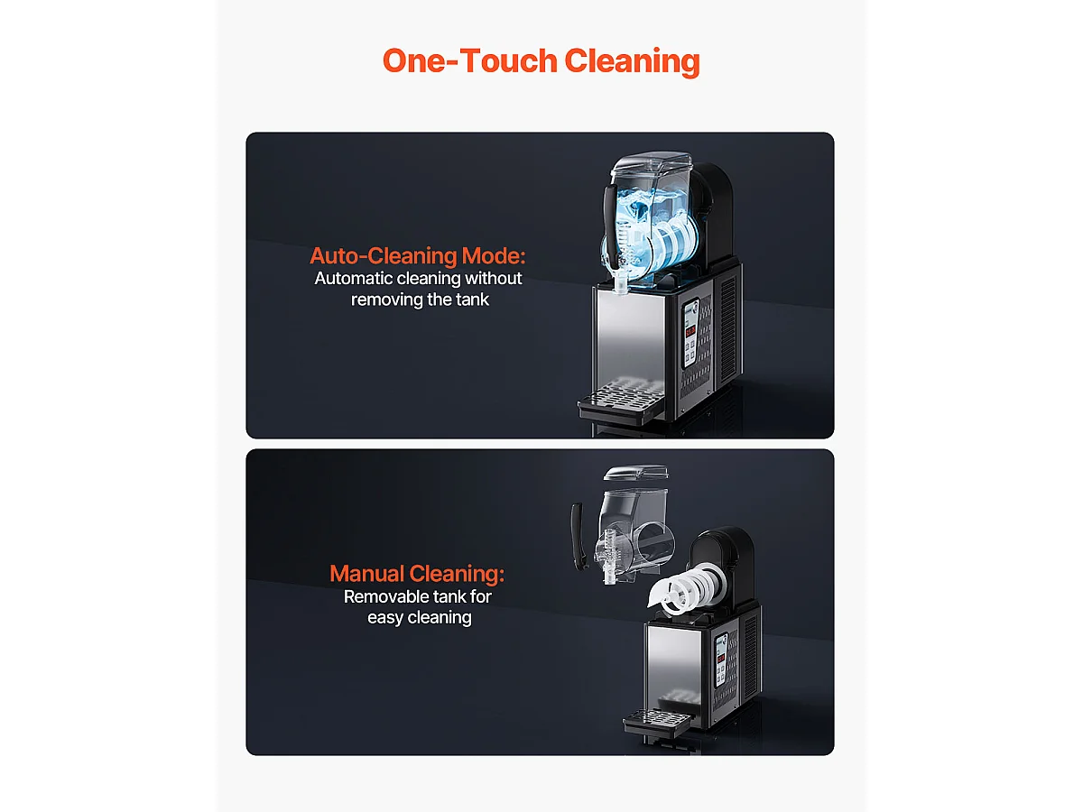 Commerciële Granietenmachine SucceBuy 4 L, Margarita in RVS 16 Bekers, voor het Huis, de Feesten, de Restaurants, de Cafés