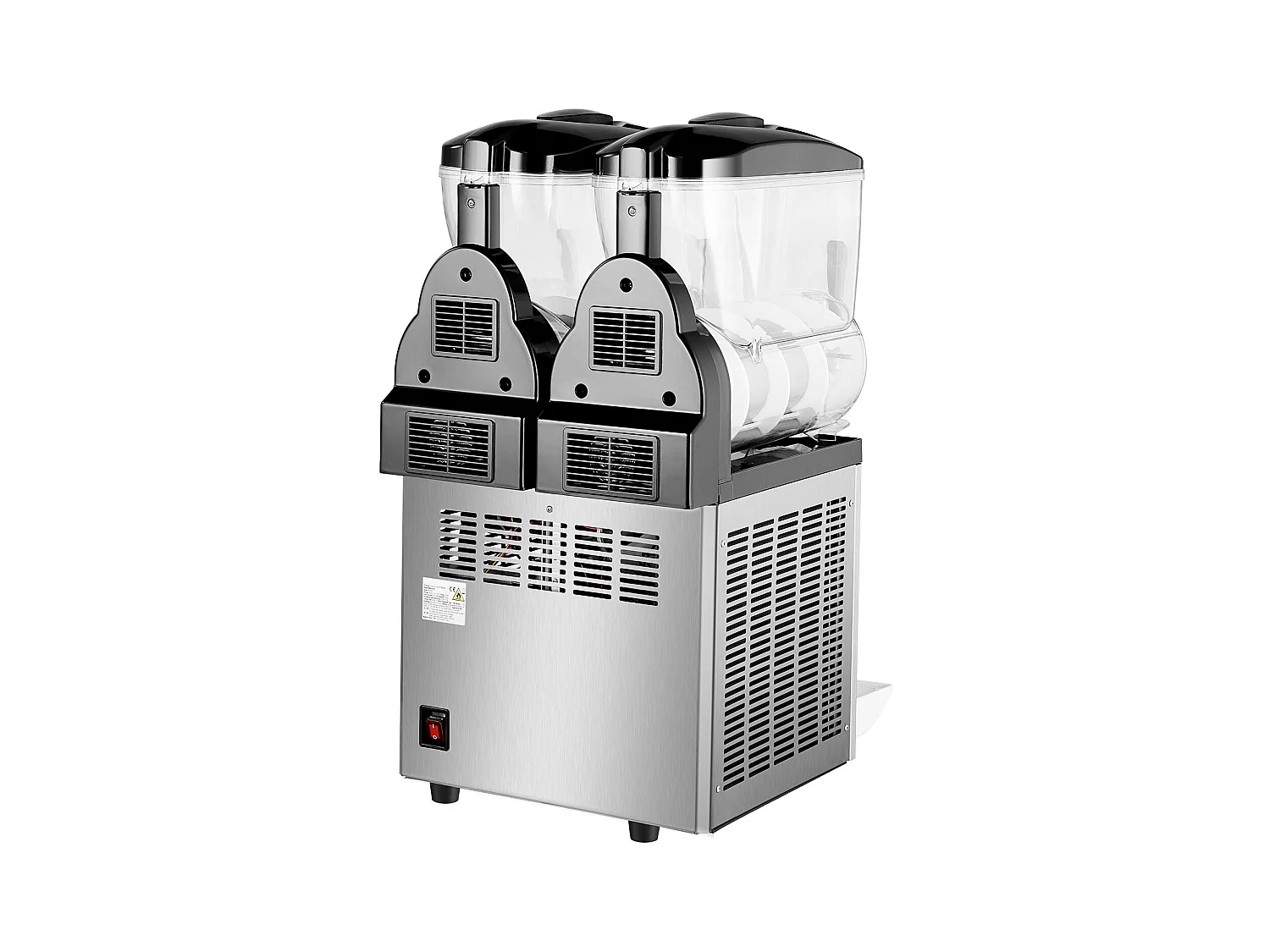 Machine à Granité Commerciale SucceBuy 12 Lx2, Machine à Smoothie Margarita, Acier Inoxydable, pour la Maison, la Fête, le Café, le Bar