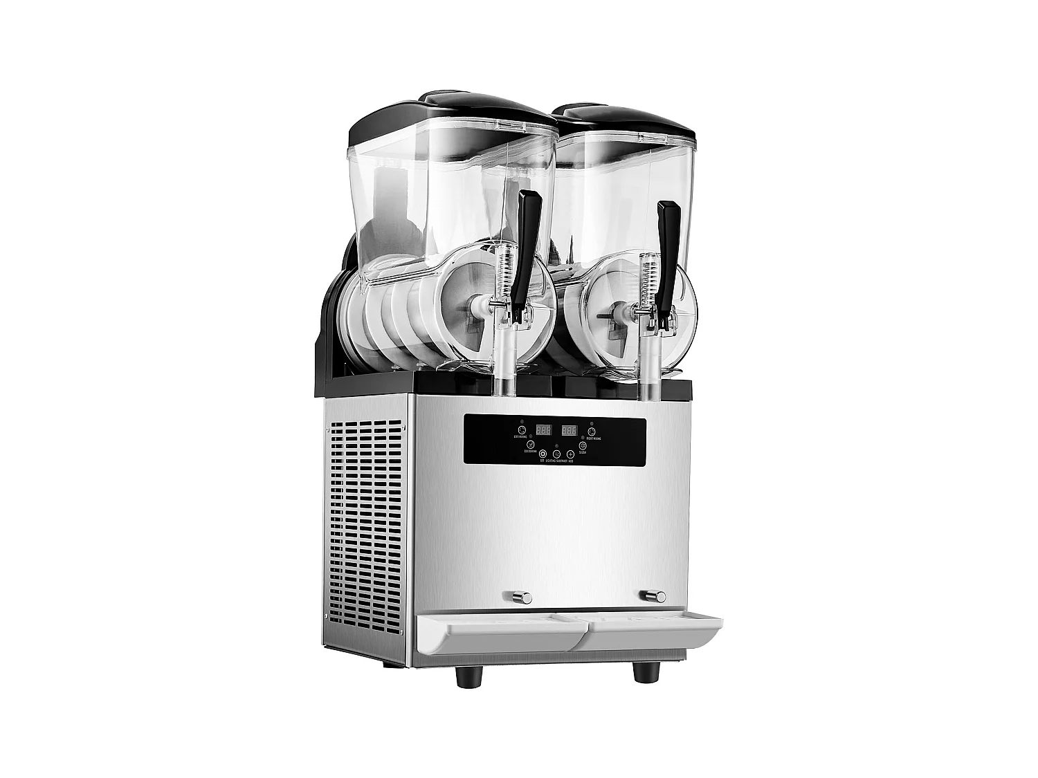 Machine à Granité Commerciale SucceBuy 12 Lx2, Machine à Smoothie Margarita, Acier Inoxydable, pour la Maison, la Fête, le Café, le Bar