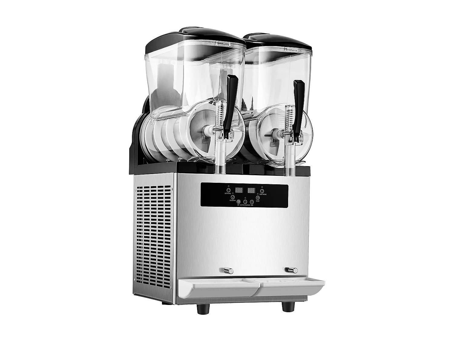 Máquina de Granizado Comercial SucceBuy 12 Lx2, Máquina de Smoothie Margarita, Acero Inoxidable, para la Casa, la Fiesta, el Café, el Bar