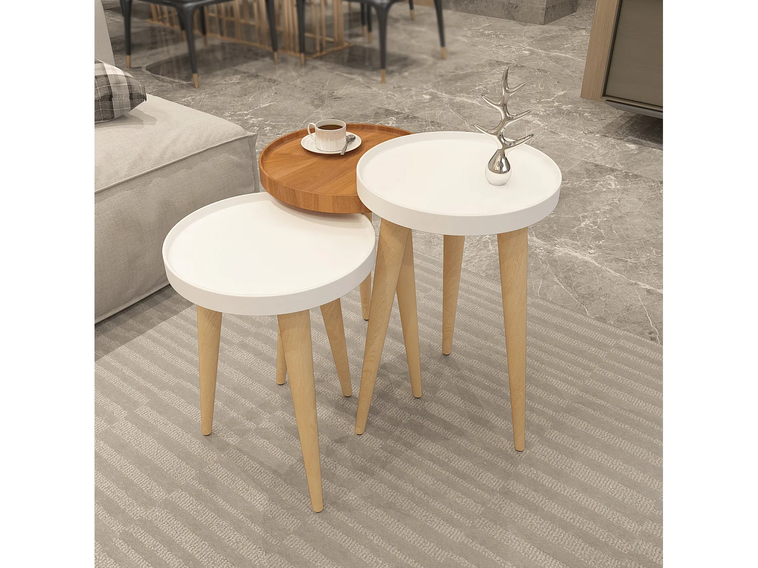 Beistelltisch Piscina 3-teilig