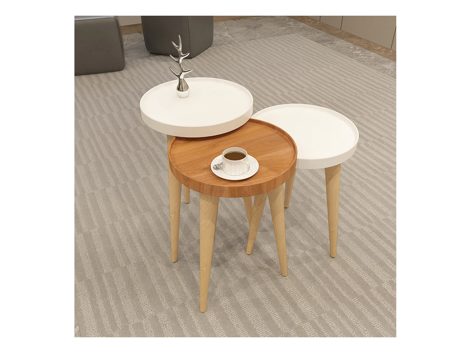 Beistelltisch Piscina 3-teilig