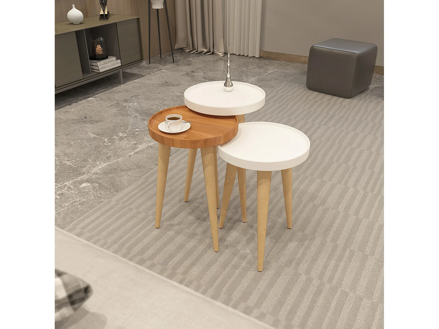 Beistelltisch Piscina 3-teilig