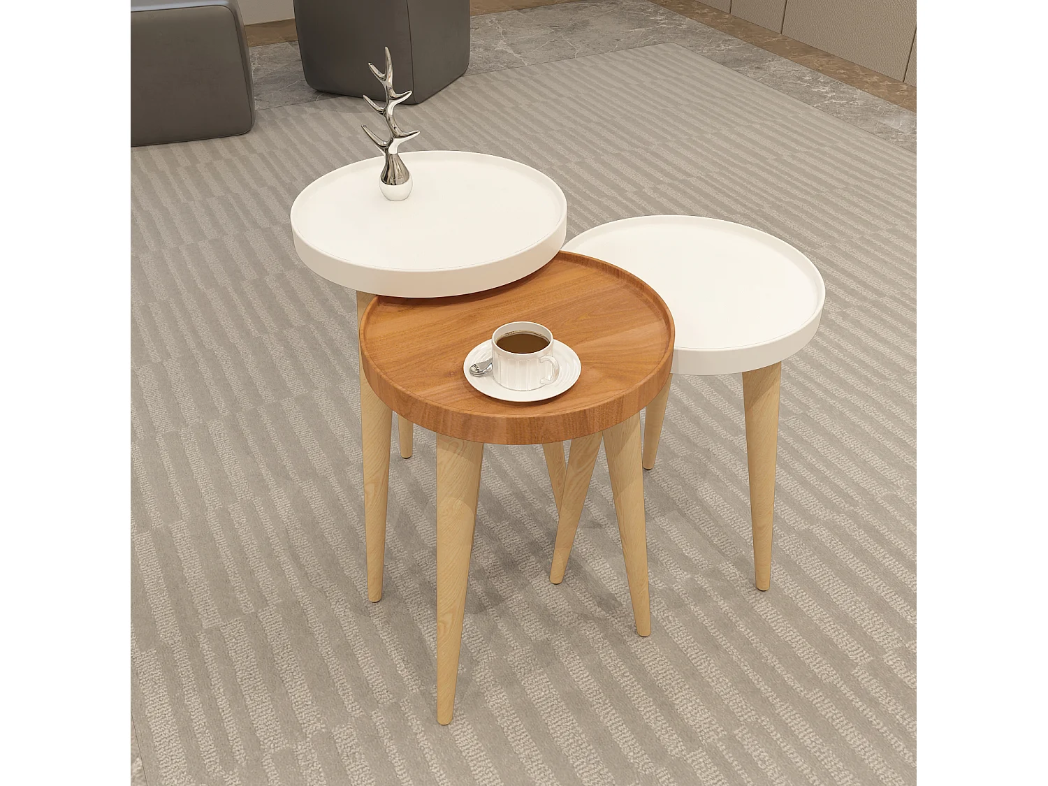 Beistelltisch Piscina 3-teilig