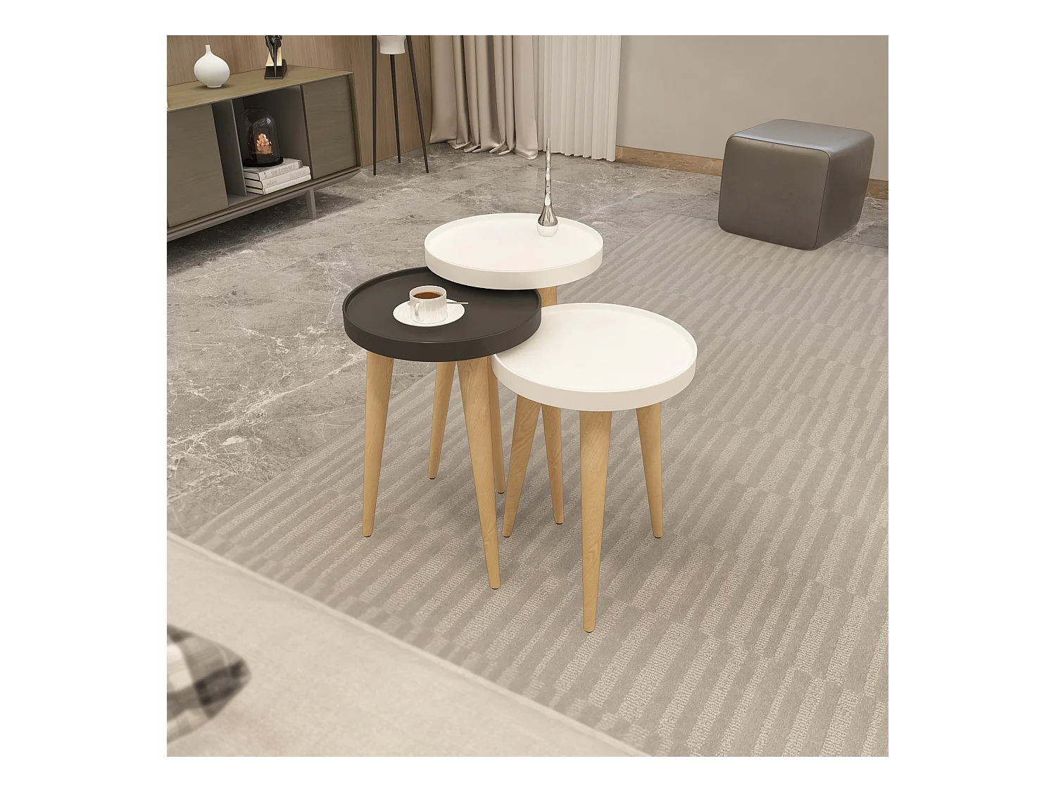 Beistelltisch Piscina 3-teilig