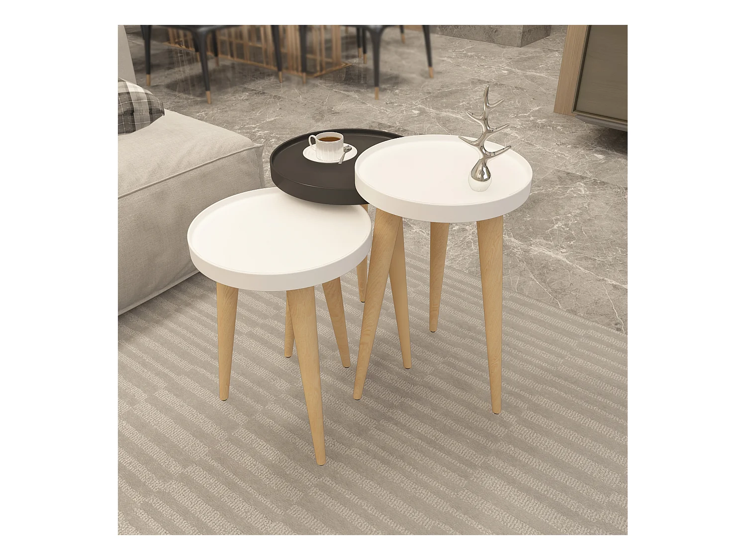 Beistelltisch Piscina 3-teilig