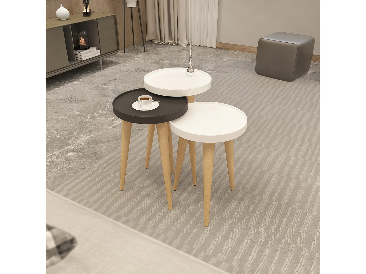 Beistelltisch Piscina 3-teilig