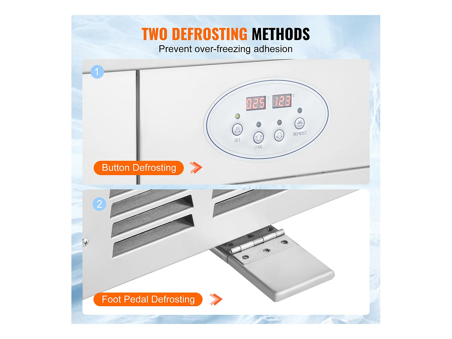 Sorbetière à Glace Frite SucceBuy 35 x 35cm, Machine à Glace Acier inoxydable