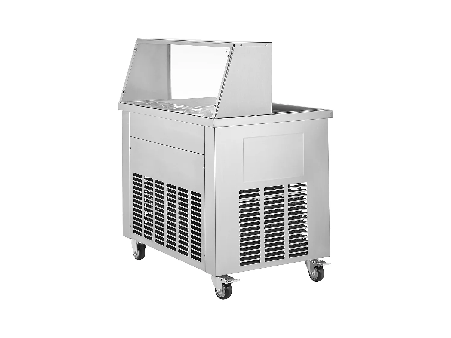 Sorbetière à Glace Frite SucceBuy 35 x 35cm, Machine à Glace Acier inoxydable