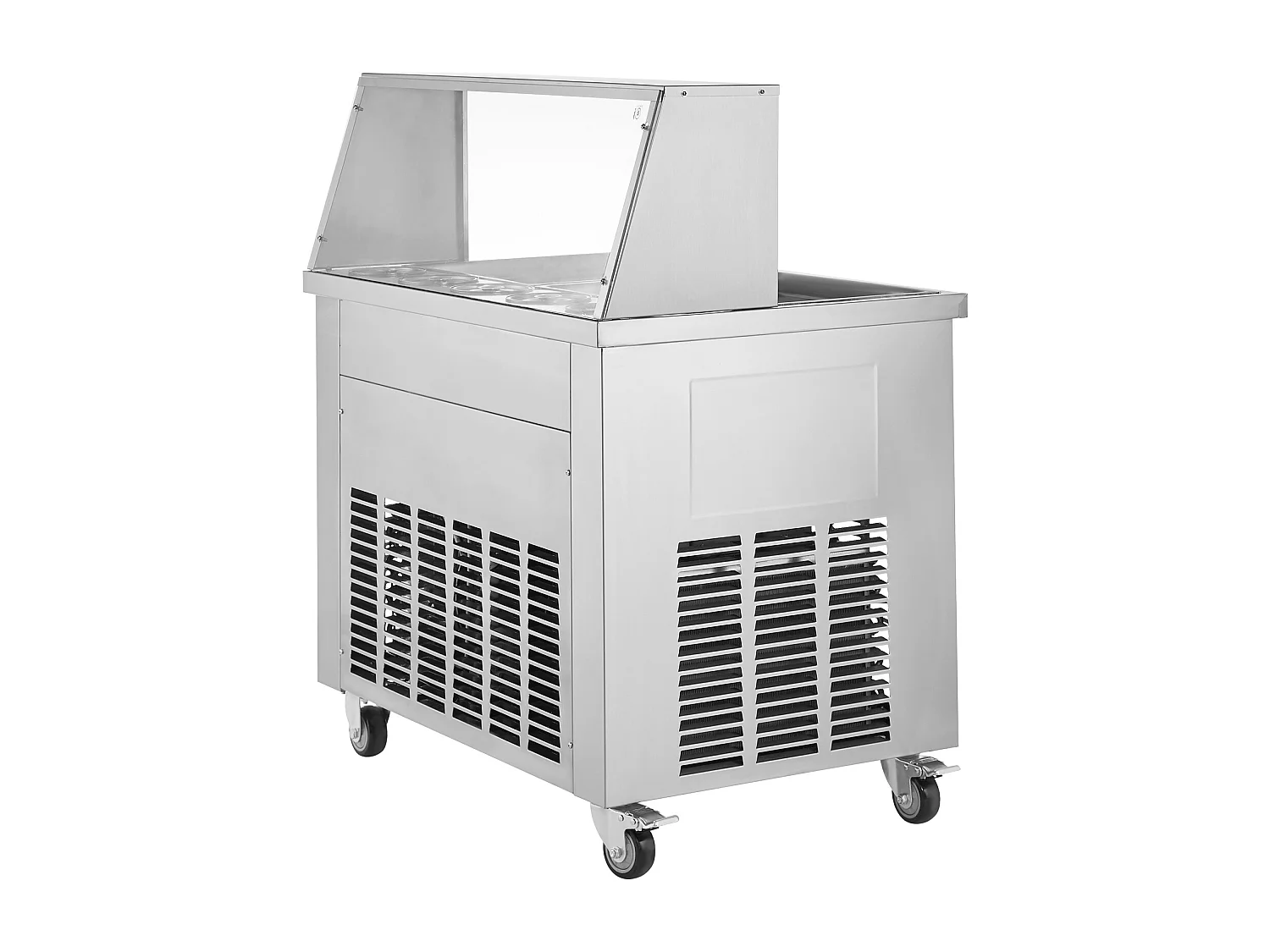 Sorbetière à Glace Frite SucceBuy 35 x 35cm, Machine à Glace Acier inoxydable