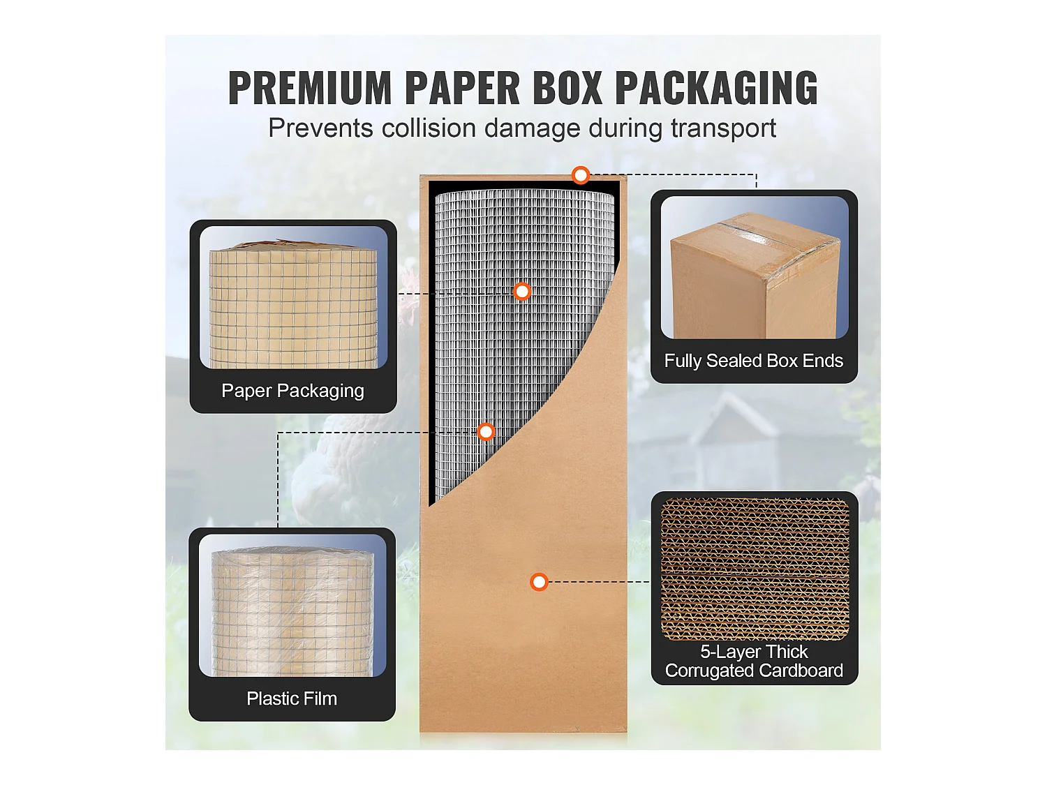 Clôture en Treillis Métallique SucceBuy 1.27cm x 60.96cm x 3048cm Tissu de quincaillerie, 19 maille filaire GA Rouleau pour l'escrime du poulet