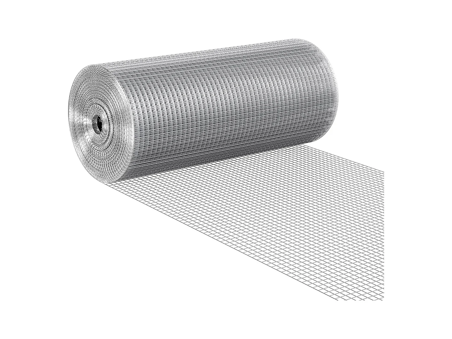 Clôture en Treillis Métallique SucceBuy 1.27cm x 60.96cm x 3048cm Tissu de quincaillerie, 19 maille filaire GA Rouleau pour l'escrime du poulet