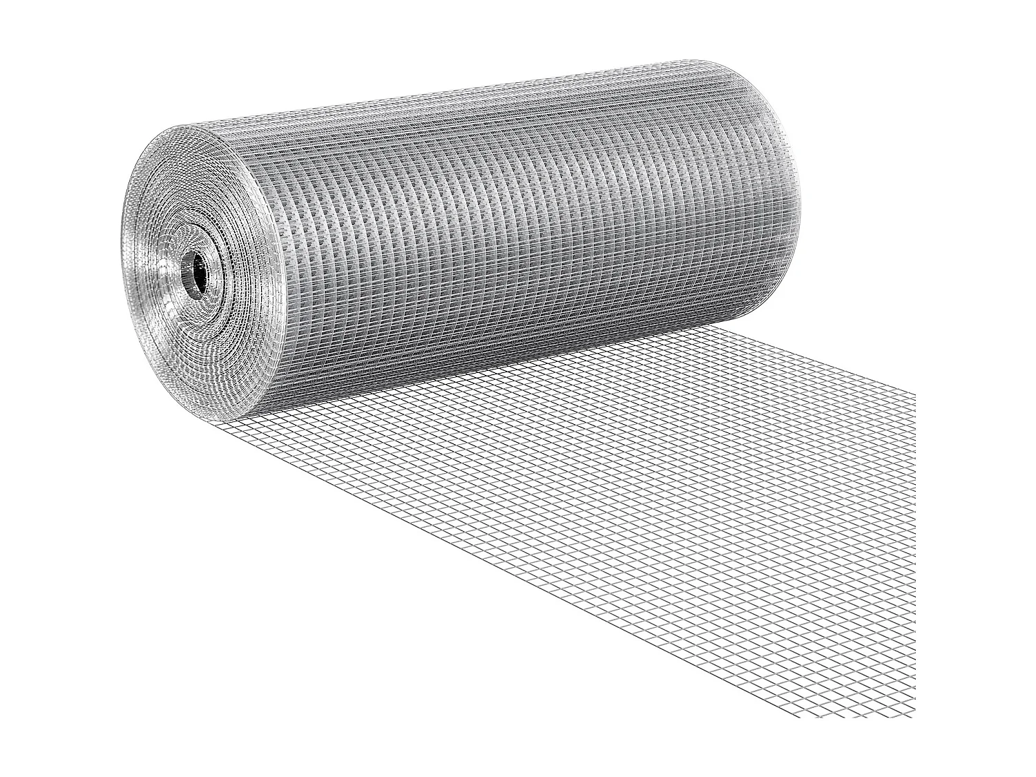 Clôture en Treillis Métallique SucceBuy 1.27cm x 60.96cm x 3048cm Tissu de quincaillerie, 19 maille filaire GA Rouleau pour l'escrime du poulet