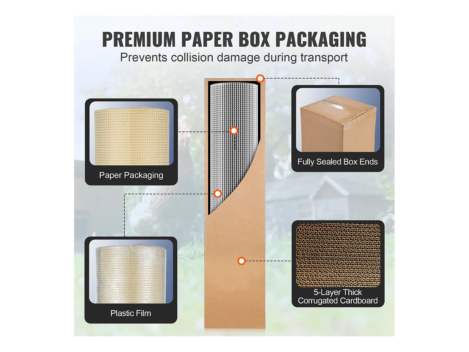 Clôture en Treillis Métallique Galvanisé SucceBuy Hardware Cloth 0.64cm x 91.44cm x 1524cm 23 Ga