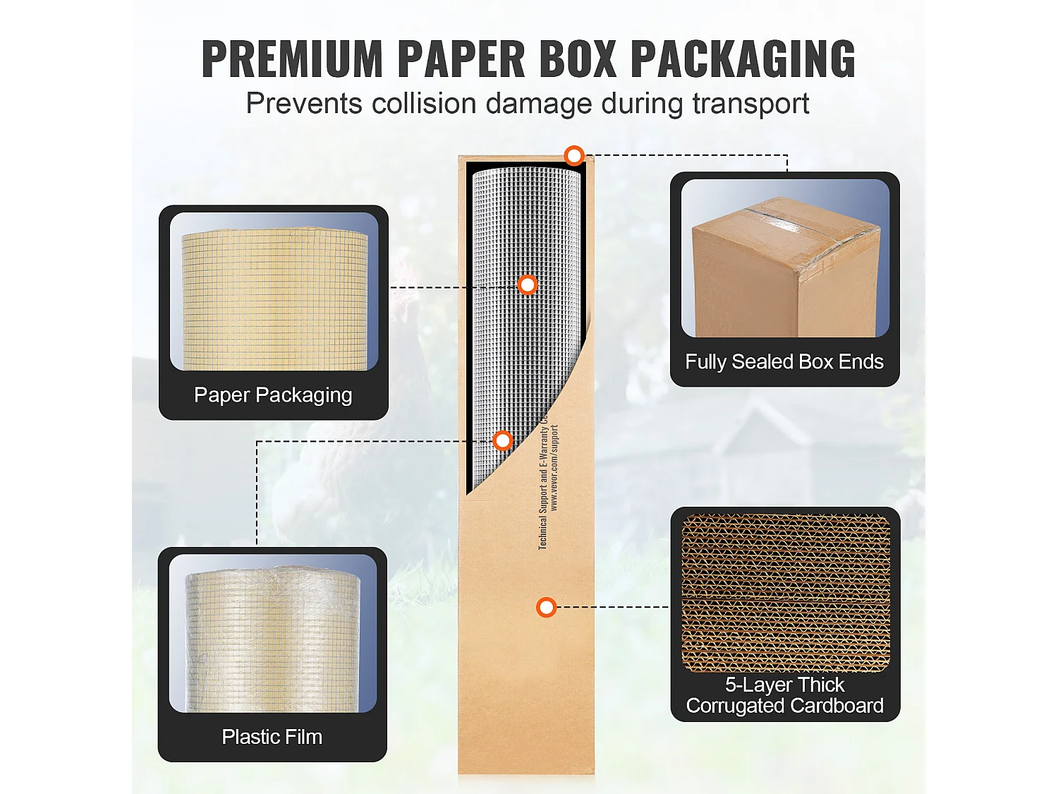 Clôture en Treillis Métallique Galvanisé SucceBuy 0.64cm x 121.92cm x 3048cm 23 Ga