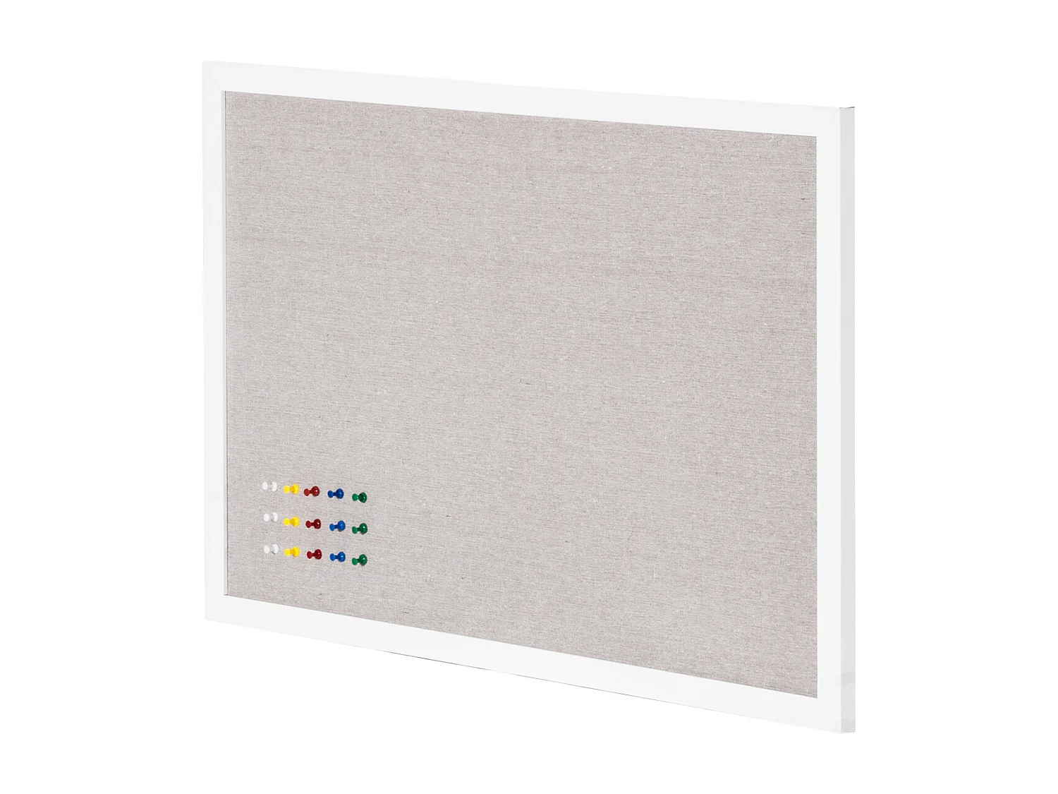 Tableau en Liège, SucceBuy Tableau en Liège Blanc 76.2x50.8 cm avec Surface en Lin pour la Maison, l'École, le Bureau