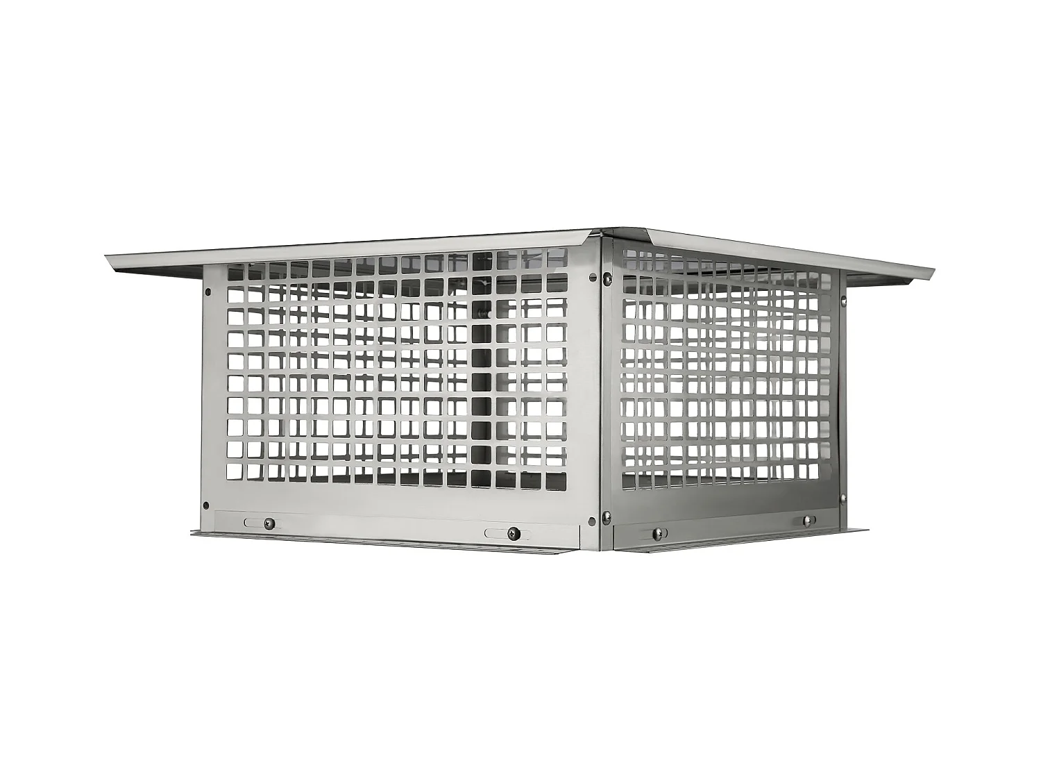 Chapeau de Cheminée SucceBuy 43.18CMx43.18CM en Acier Inoxydable 304 pour Cheminée, Convient aux Couvercles de Conduit en Maille et aux Bardeaux de Conduit