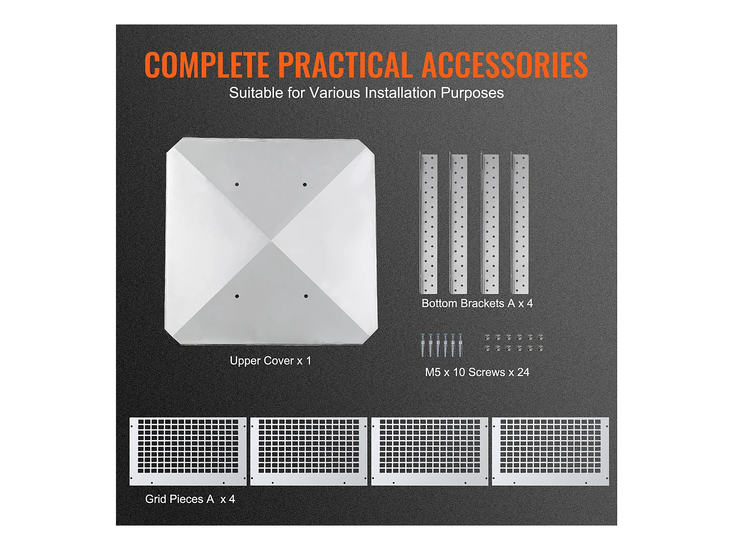 Chapeau de Cheminée SucceBuy 43.18CMx43.18CM en Acier Inoxydable 304 pour Cheminée, Convient aux Couvercles de Conduit en Maille et aux Bardeaux de Conduit