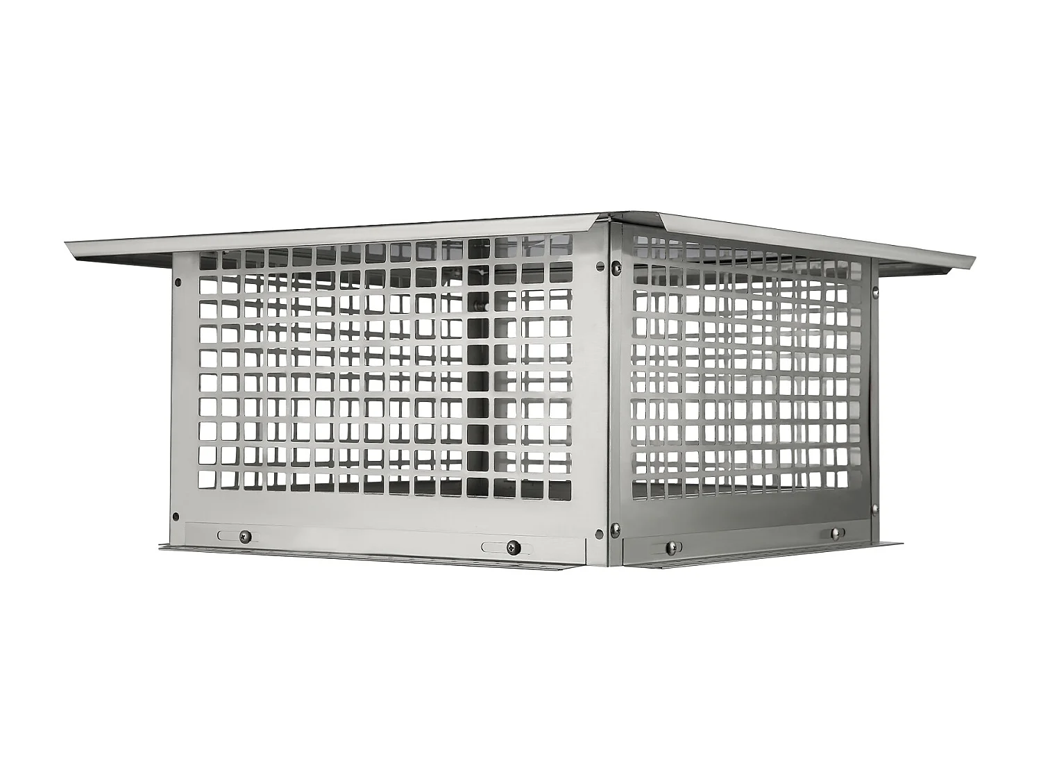 Chapeau de Cheminée SucceBuy 43.18CMx43.18CM en Acier Inoxydable 304 pour Cheminée, Convient aux Couvercles de Conduit en Maille et aux Bardeaux de Conduit