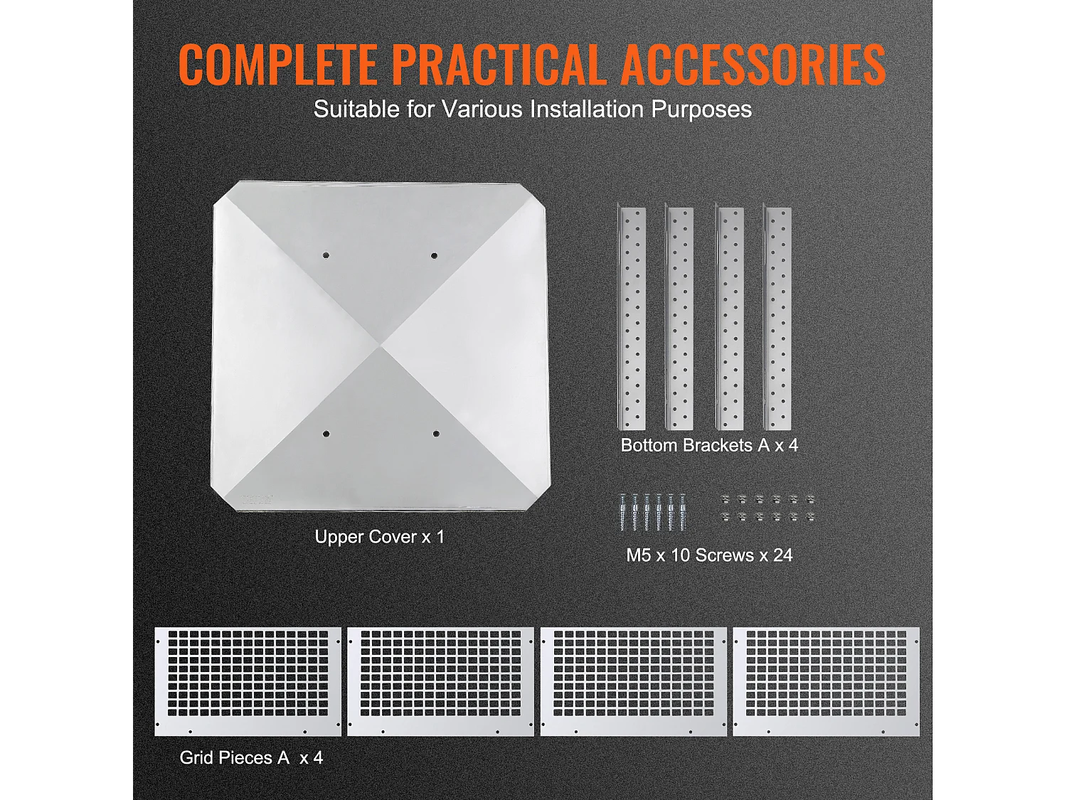 Chapeau de Cheminée SucceBuy 43.18CMx43.18CM en Acier Inoxydable 304 pour Cheminée, Convient aux Couvercles de Conduit en Maille et aux Bardeaux de Conduit