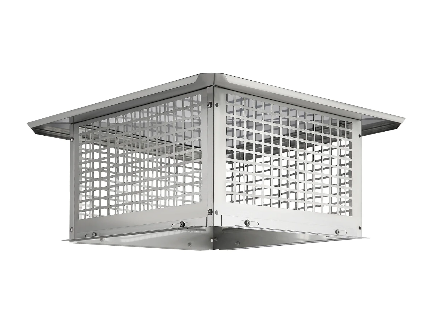 Chapeau de Cheminée SucceBuy 43.18CMx43.18CM en Acier Inoxydable 304 pour Cheminée, Convient aux Couvercles de Conduit en Maille et aux Bardeaux de Conduit