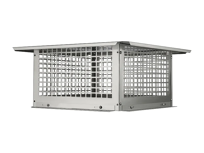 Chapeau de Cheminée SucceBuy 43.18CMx43.18CM en Acier Inoxydable 304 pour Cheminée, Convient aux Couvercles de Conduit en Maille et aux Bardeaux de Conduit