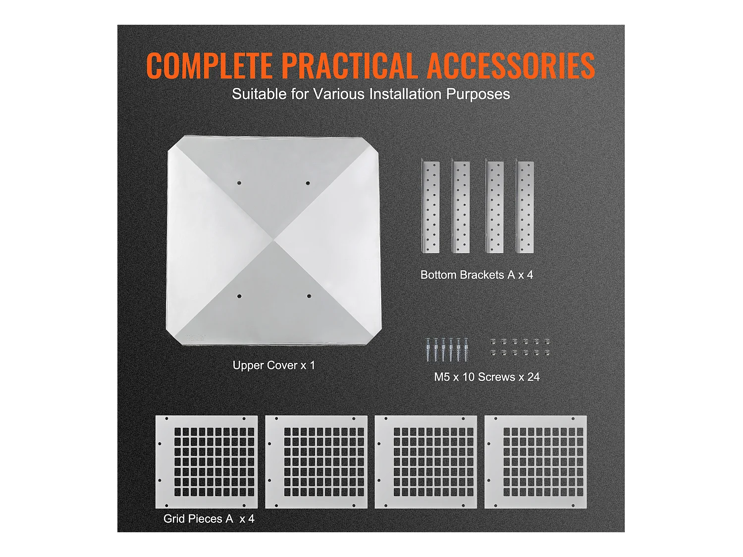 Testa di Camino SucceBuy 22.86CM x 22.86CM, Copertura di Condotto di Camino in Acciaio Inossidabile 304, Maglia