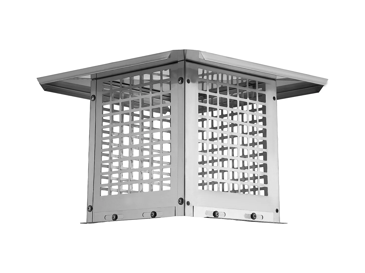 Testa di Camino SucceBuy 22.86CM x 22.86CM, Copertura di Condotto di Camino in Acciaio Inossidabile 304, Maglia