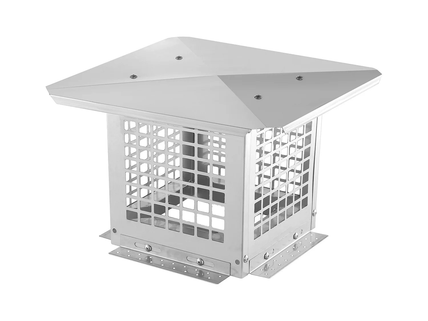 Testa di Camino SucceBuy 22.86CM x 22.86CM, Copertura di Condotto di Camino in Acciaio Inossidabile 304, Maglia