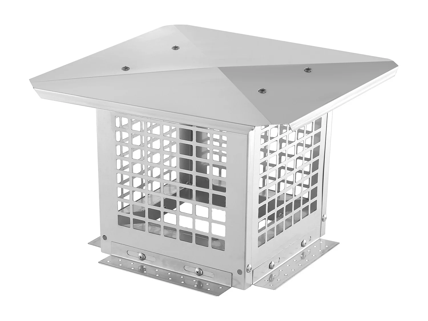 Schoorsteenkap SucceBuy 22.86CM x 22.86CM, Schoorsteenleidingdeksel van Roestvrij Staal 304, Maille