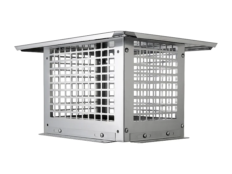 Chapeau de Cheminée SucceBuy 33CM x 23CM, Couvercle de Conduit de Cheminée en Acier Inoxydable 304, Installation Durable et Facile