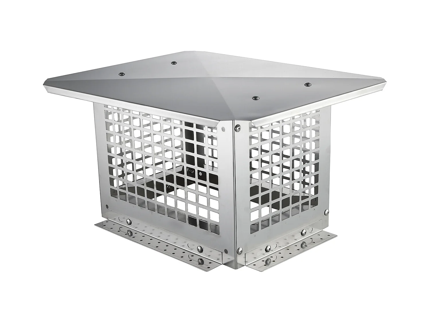 Chapeau de Cheminée SucceBuy 33CM x 23CM, Couvercle de Conduit de Cheminée en Acier Inoxydable 304, Installation Durable et Facile