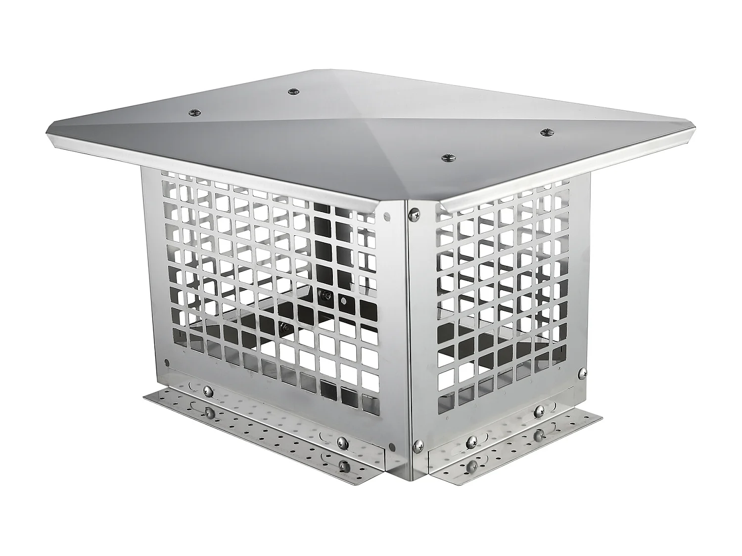 Tampa de Chaminé SucceBuy 33CM x 23CM, Tampa de Conduto de Lareira em Aço Inoxidável 304, Instalação Durável e Fácil