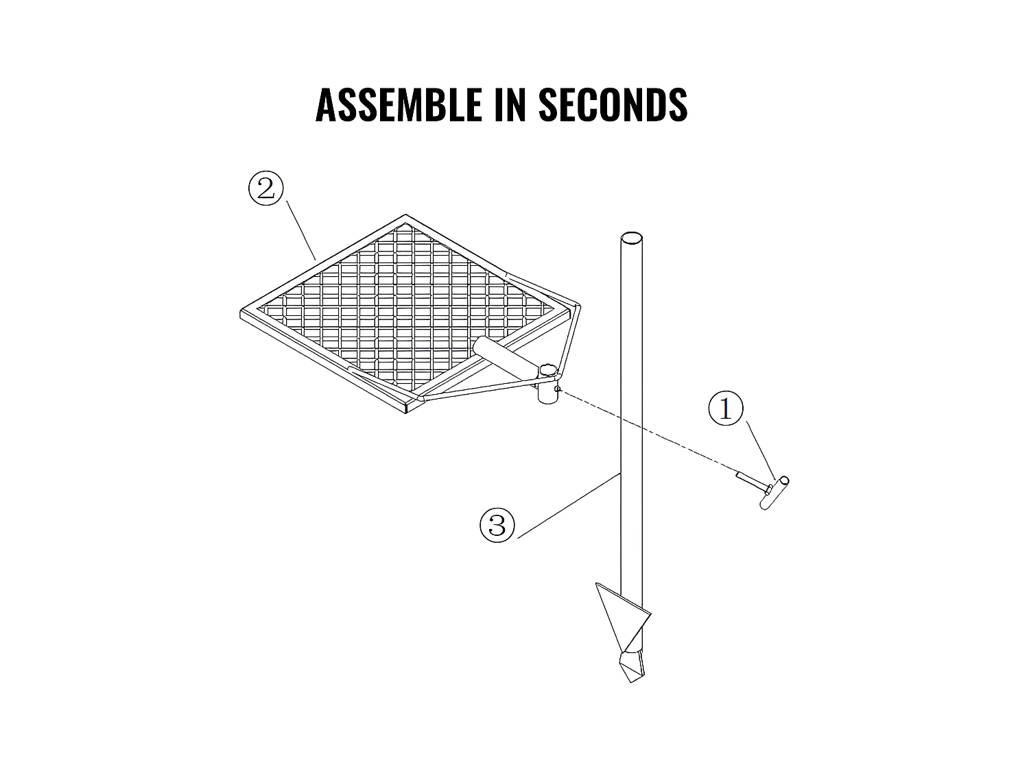 Barbecue de Camp SucceBuy, en Acier Robuste, Réglable, pour le Camping, la Randonnée, les Pique-niques, les Voyages, l'Escalade