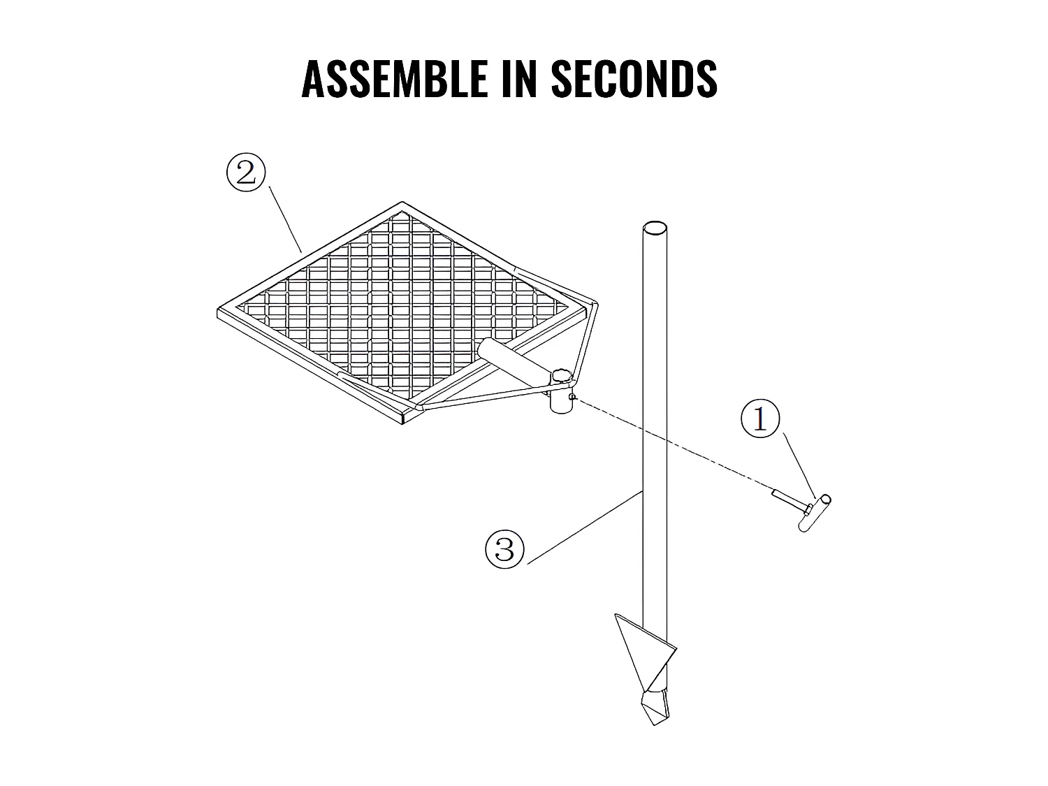 Barbecue de Camp SucceBuy, en Acier Robuste, Réglable, pour le Camping, la Randonnée, les Pique-niques, les Voyages, l'Escalade