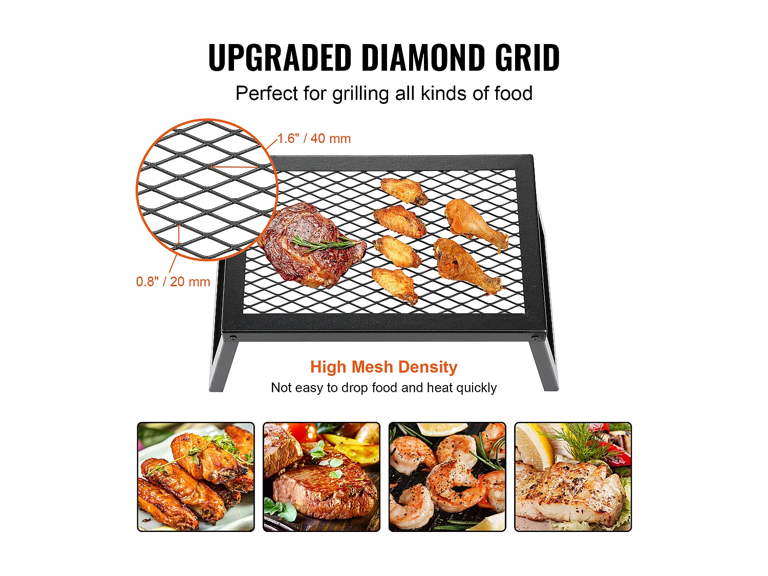 Churrasqueira SucceBuy de Acampamento Dobrável Portátil, Churrasqueira de Aço, Utilizada no Exterior para Acampar, Caminhadas, Piqueniques, Viagens, Escalada