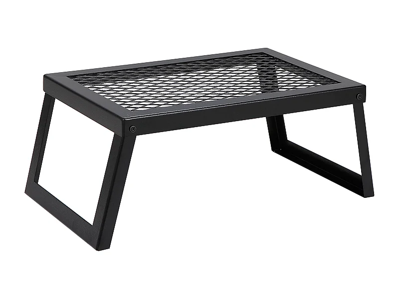 Barbecue SucceBuy de Camp Pliable Portable, Barbecue en Acier, Utilisé à l'Extérieur pour le Camping, la Randonnée, les Pique-niques, les Voyages, l'Escalade