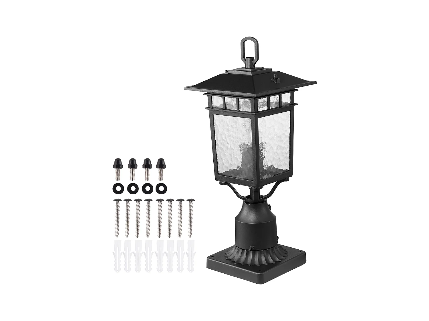 Lampadaires d'Extérieur SucceBuy, Lot de 2, Dusk to Dawn de 40cm, Luminaires Étanches pour Lampadaires