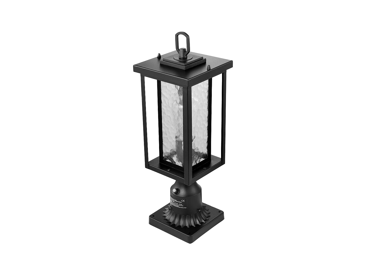 Lampadaires d'Extérieur SucceBuy, Lot de 2,  Dusk to Dawn de 45cm pour Montage sur Pilier