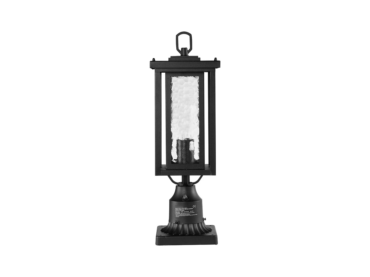 Lampadaires d'Extérieur SucceBuy, Lot de 2,  Dusk to Dawn de 45cm pour Montage sur Pilier